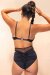 Lunalae Short taille haute Daisy Noir
