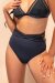 Lunalae Short taille haute Daisy Noir