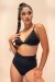 Lunalae Short taille haute Daisy Noir XS