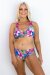 AMBR Designs Short de maillot de bain réversible Aloha