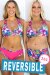 AMBR Designs Short de maillot de bain réversible Aloha