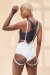 Lunalae Short jarretière Zena Blanc M