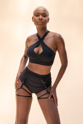 Lunalae Short taille haute Olivia Noir L