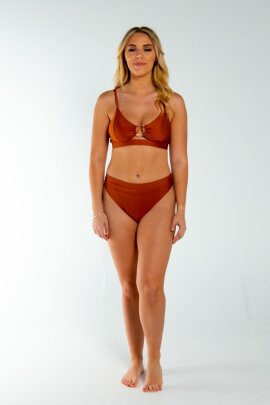 AMBR Designs Crop top avec anneau Bronze M