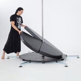 Tapis de pole dance pour Lupit Pole Stage standard Ø 160 cm Noir