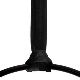 Ensemble PoleSports Sangle dattache ronde avec housse velours pour suspension aérienne Noir