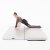 Tapis de pole dance Lupit Pole PREMIUM Multiusage Carré 150 cm Argent