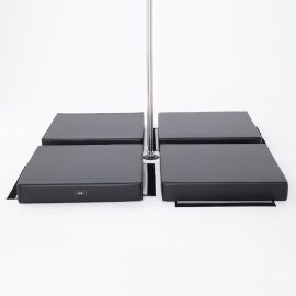 Tapis de Pole Dance Lupit Pole PREMIUM Multiusage Carré 150 cm Noir