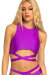 Paradise Chick Haut croisé Miami Violet