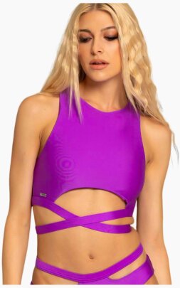 Paradise Chick Haut croisé Miami Violet XL