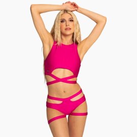 Paradise Chick Short Jarretière Miami Mûre