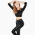 Paradise Chick Legging grip Superhero taille haute Léopard Noir