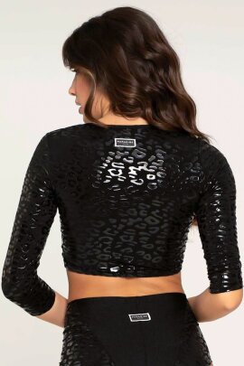 Paradise Chick Haut grip Superhero Léopard Noir