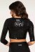 Paradise Chick Haut grip Superhero Léopard Noir XS