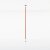 Lupit Pole Classic G2 avec système Quick-Lock 45 mm et revêtement thermolaqué Orange 2,34 m - 2,83 m