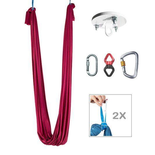 PoleSports Hamac Yoga support mural et accessoires de suspension