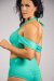 Off the Pole Haut Esmeralda Aqua Vert XS