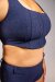 Off the Pole Crop top Denim Bleu XL