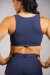 Off the Pole Crop top Denim Bleu XL
