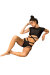 Paradise Chick Short Jarretière Frankie Noir