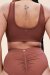 Lunalae Haut Gaby Sans couture Marron M