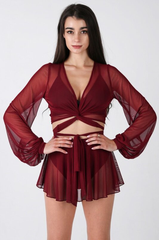 REV ACTIV Jupe-short With Pleasure Bourgogne