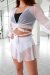 REV ACTIV Jupe-short With Pleasure Blanc XS