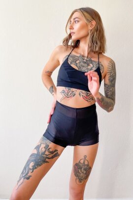 Pole Addict Short Petite Noir M