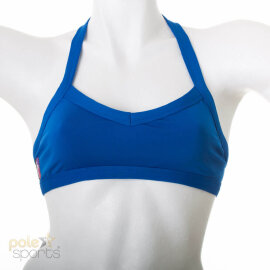 PoleFit Haut décolleté M Bleu