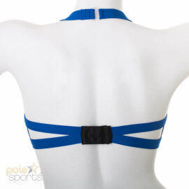 PoleFit Haut décolleté M Bleu