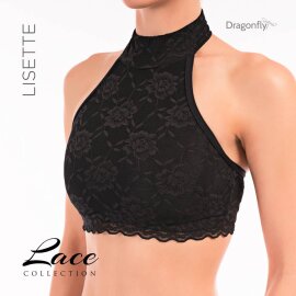 Dragonfly Haut avec dentelle Lisette Noir M