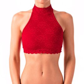 Dragonfly Haut avec dentelle Lisette Rouge L