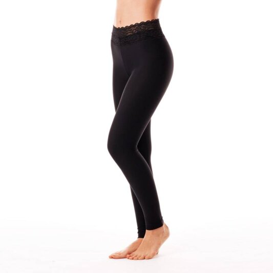 Dragonfly Legging avec dentelle Adriana Noir S