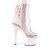 Pleaser ADORE-1018C Bottines à plateforme Paillettes Transparent Rose