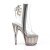 Pleaser ADORE-1018CT Bottines à plateforme Fumée Transparent