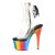 Pleaser ADORE-1018RC Bottines à plateforme Chrome Transparent Bigarré