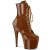 Pleaser ADORE-1020 Bottines à plateforme Vernis Caramel