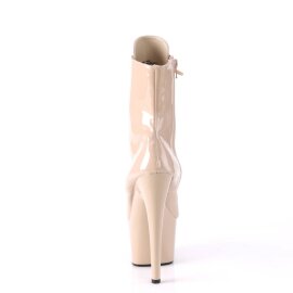 Pleaser ADORE-1020 Bottines à plateforme Vernis Beige