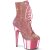 Pleaser ADORE-1020CHRS Bottines à plateforme Strass Chrome Rose