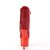 Pleaser ADORE-1020CHRS Bottines à plateforme Strass Chrome Rouge