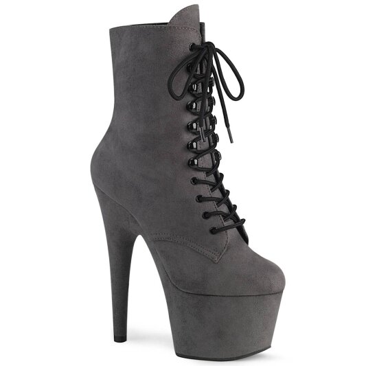 Pleaser ADORE-1020FS Bottines à plateforme Daim synthétique Gris