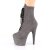 Pleaser ADORE-1020FS Bottines à plateforme Daim synthétique Gris