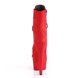 Pleaser ADORE-1020FS Bottines à plateforme Daim synthétique Rouge