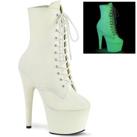Pleaser ADORE-1020GD Bottines à plateforme Cuir Blanc