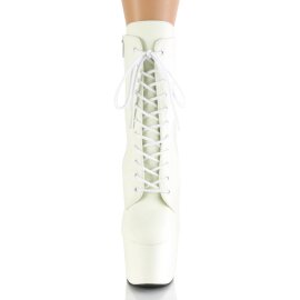 Pleaser ADORE-1020GD Bottines à plateforme Cuir Blanc
