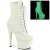 Pleaser ADORE-1020GD Bottines à plateforme Cuir Blanc