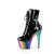 Pleaser ADORE-1020RC Bottines à plateforme Vernis Chrome Noir Bigarré