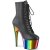 Pleaser ADORE-1020RC Bottines à plateforme Cuir synthétique Chrome Noir Bigarré