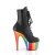 Pleaser ADORE-1020RC Bottines à plateforme Cuir synthétique Chrome Noir Bigarré