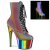 Pleaser ADORE-1020RC-REFL Bottines à plateforme Réflexion Chrome Bigarré
